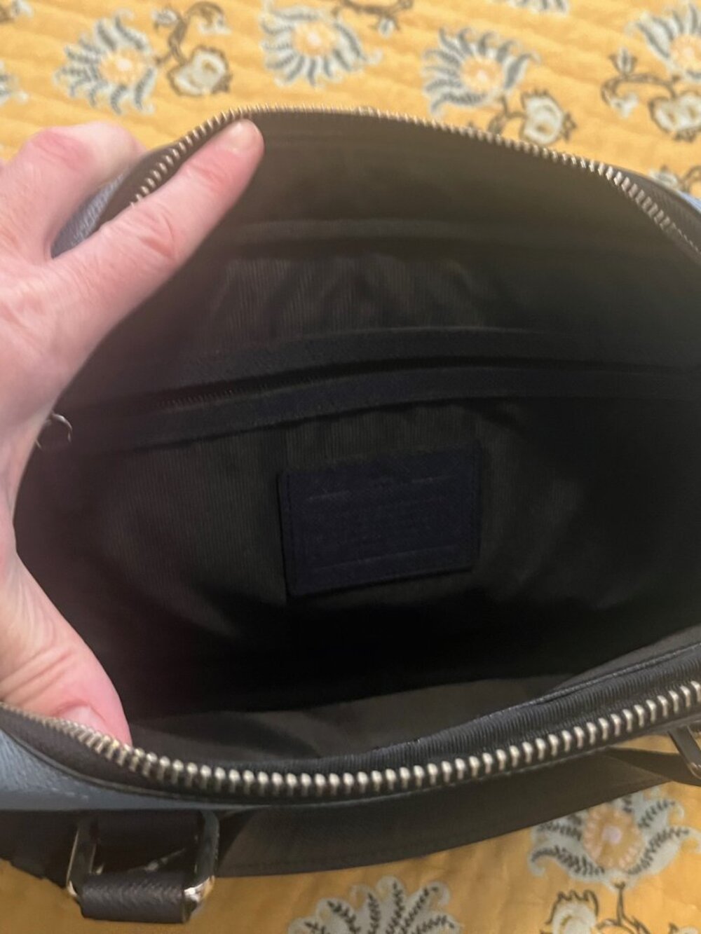 Coach Pebbled Leather Men's Briefcase - Picture 4 of 4